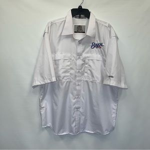 Tiger Hill Bayou Rum Button Up Adult Xl Mens Short Sleeve 100% Polyester Shirt